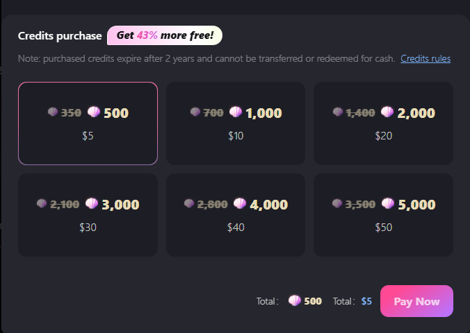 Hailuo AI Subscription Pricing Plan